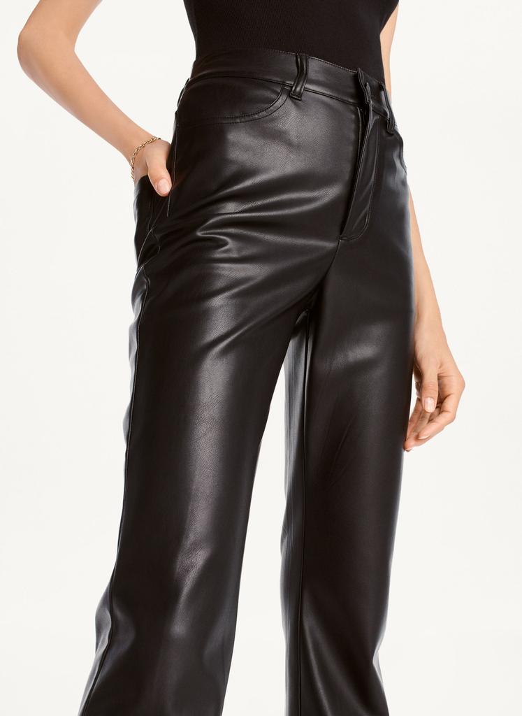 Faux Leather Kick Flare Pant商品第3张图片规格展示