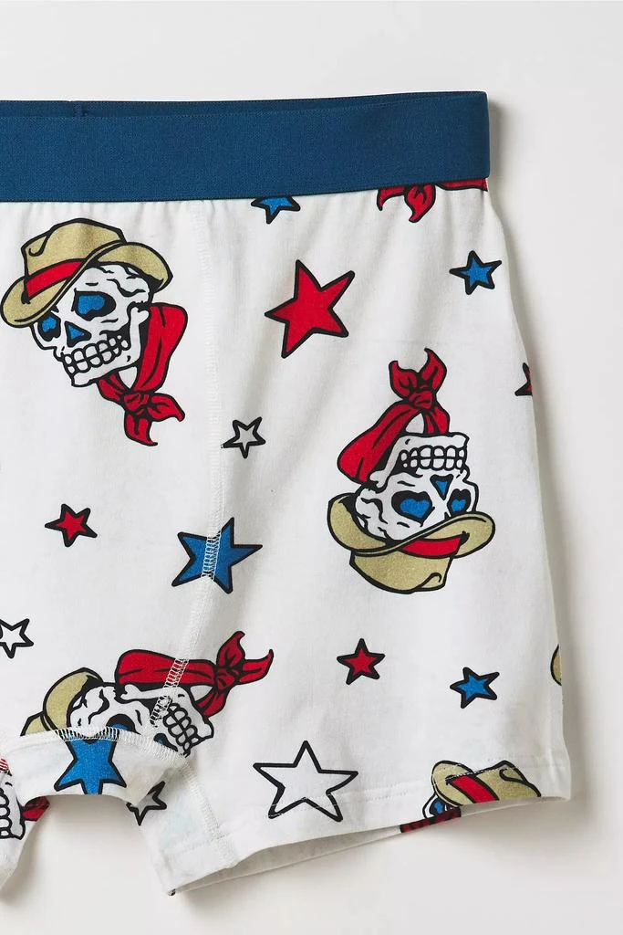 商品Urban Outfitters|男士骷髅牛仔图案平角内裤,价格¥111,第2张图片详细描述