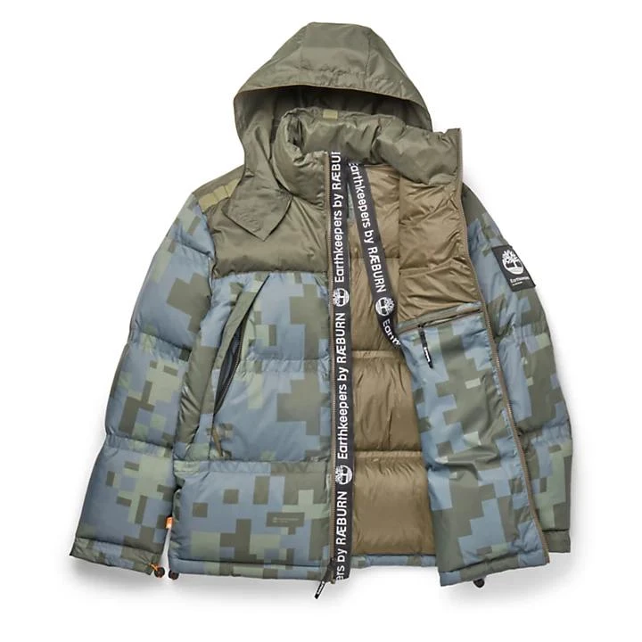 商品Timberland|Earthkeepers® by Raeburn All Gender Puffer Jacket in Green Camo,价格¥1967,第4张图片详细描述