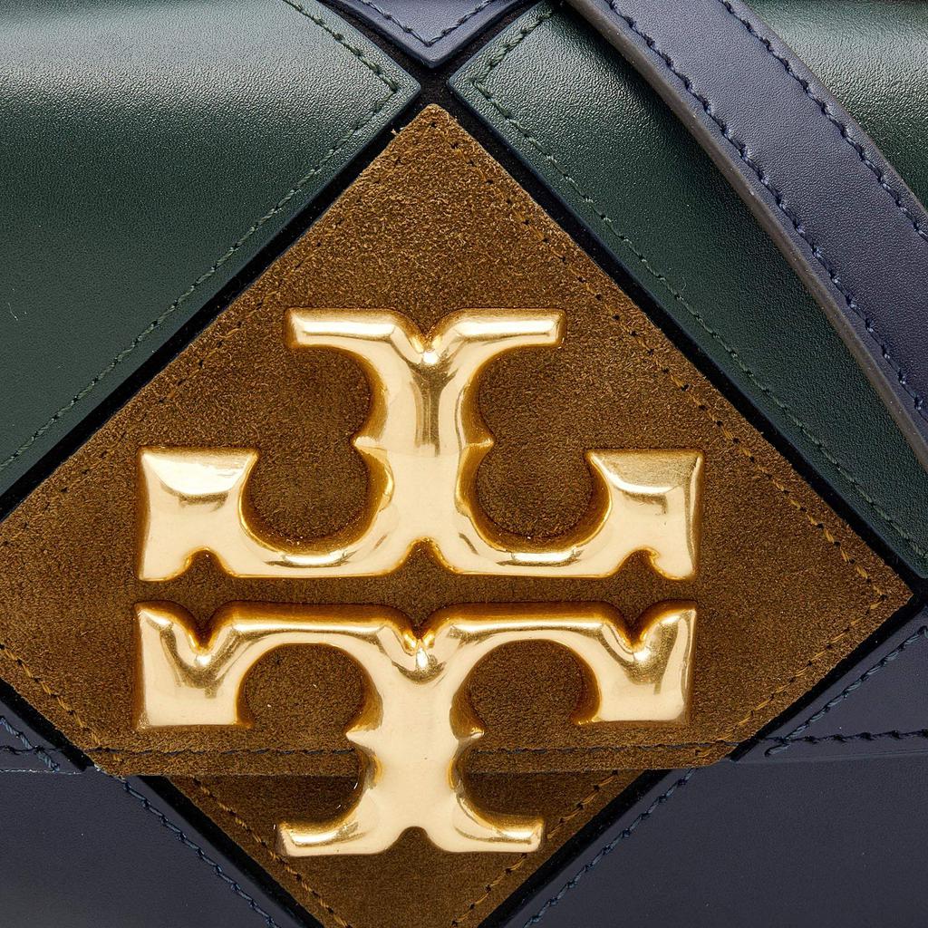 Tory Burch Multicolor Leather and Suede Diamond Eleanor Shoulder Bag商品第5张图片规格展示