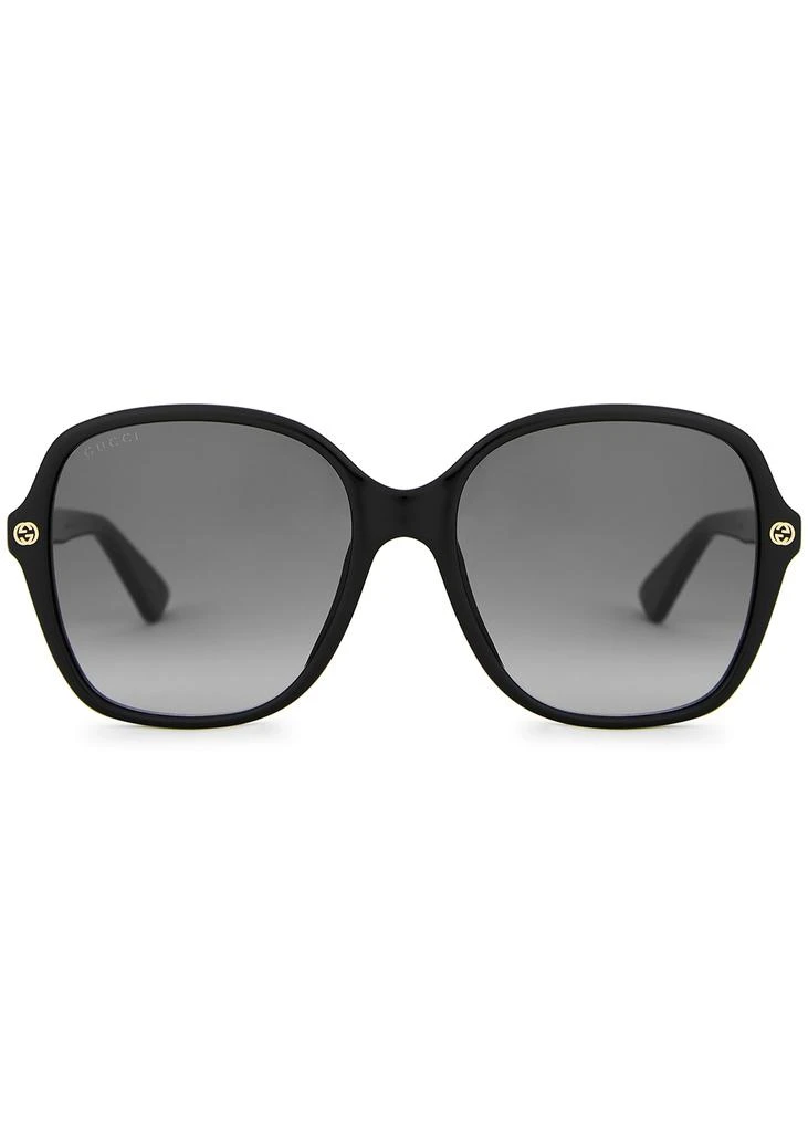 商品Gucci|Black oversized sunglasses,价格¥1857,第2张图片详细描述