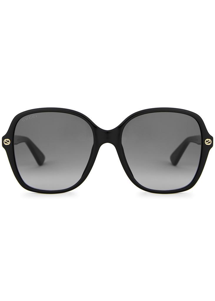 商品Gucci|Black oversized sunglasses,价格¥1560,第4张图片详细描述