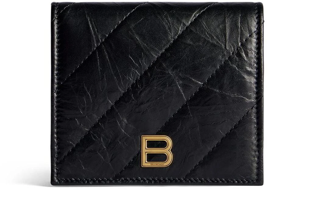 商品Balenciaga|Crush quilted flap coin and card holder,价格¥3882,第2张图片详细描述