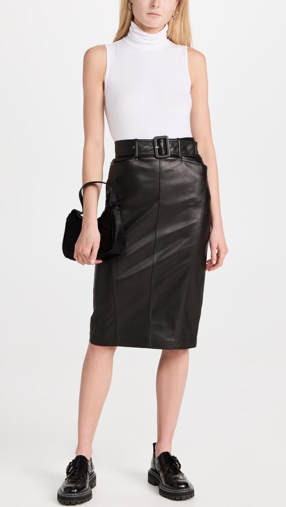 Theory Belted Seam Skirt商品第5张图片规格展示
