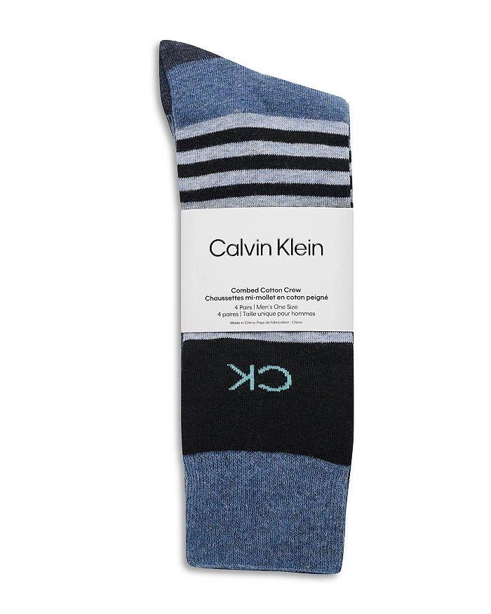 商品Calvin Klein|Dress Crew Socks, Pack of 4,价格¥167,第2张图片详细描述