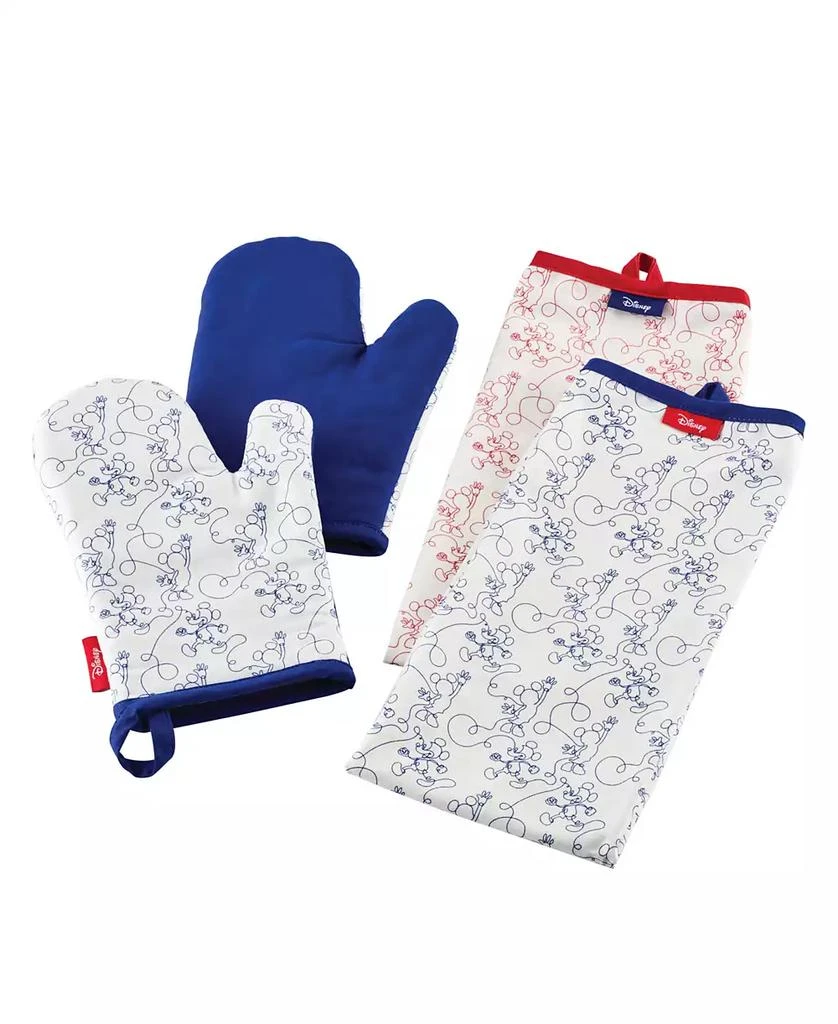 商品Disney|Bon Voyage 4-Piece Oven Mitt and Kitchen Towels Set,价格¥525,第1张图片