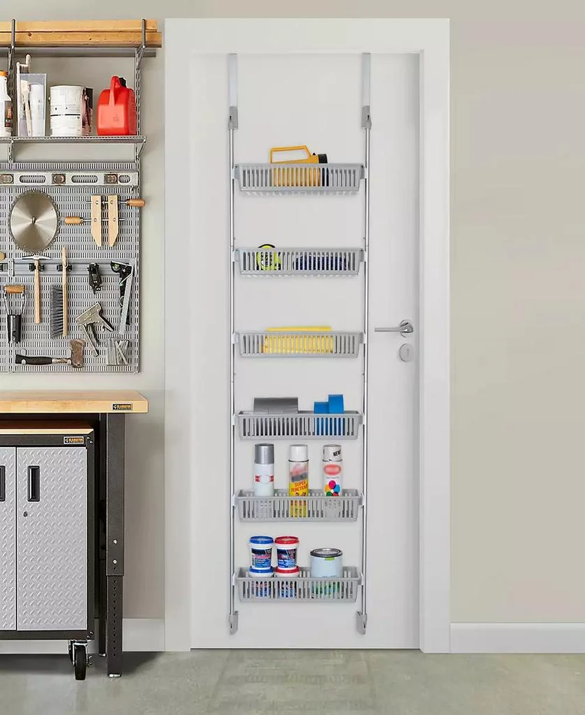6-Tier Over-the-Door Hanging Pantry Organizer with Full Baskets 商品