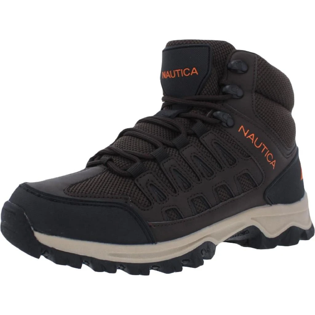 商品Nautica|Nautica Corbin Men's Faux Leather Mixed Media Mid Hiking Boots,价格¥140,第1张图片