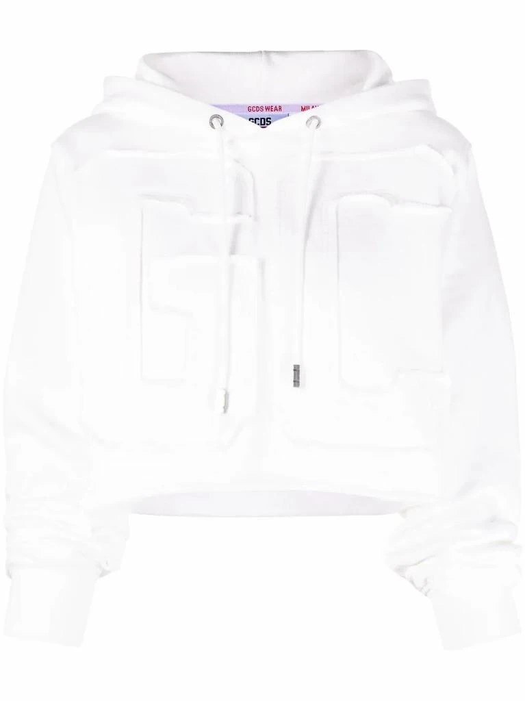 商品GCDS|Gcds women's white cotton sweatshirt,价格¥2845,第1张图片