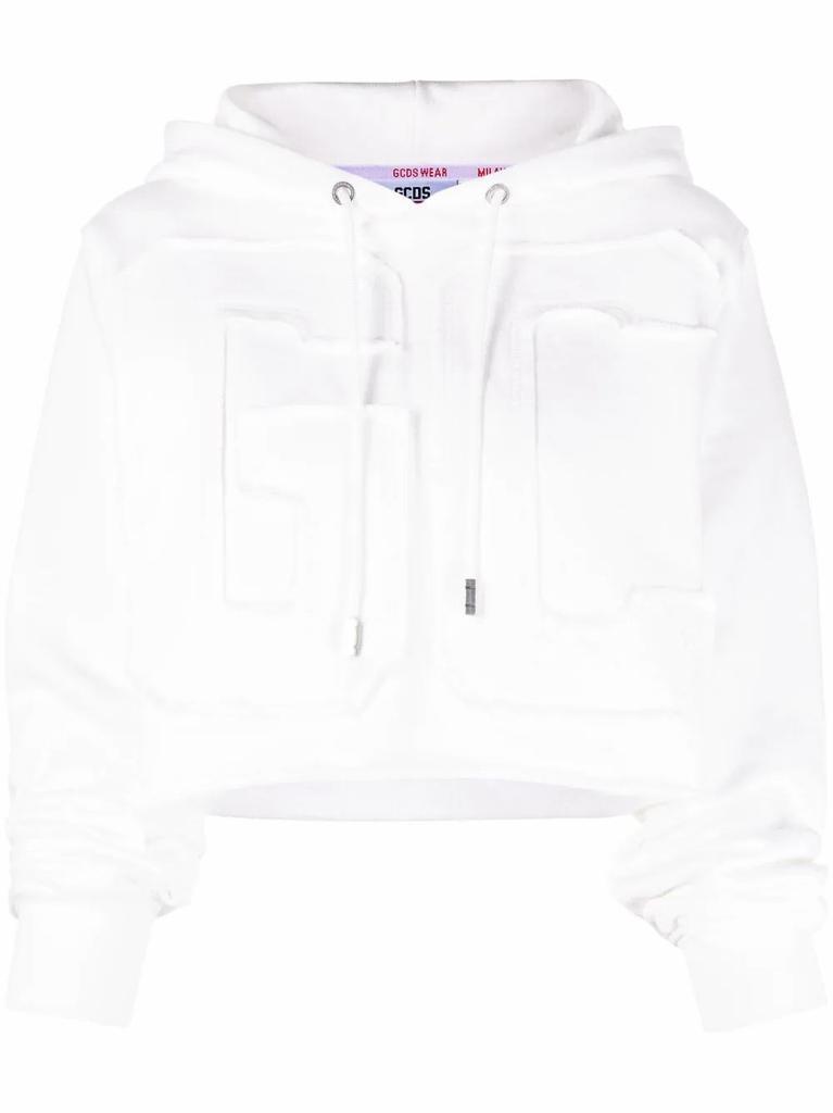 商品GCDS|Gcds Women's  White Cotton Sweatshirt,价格¥3056,第1张图片