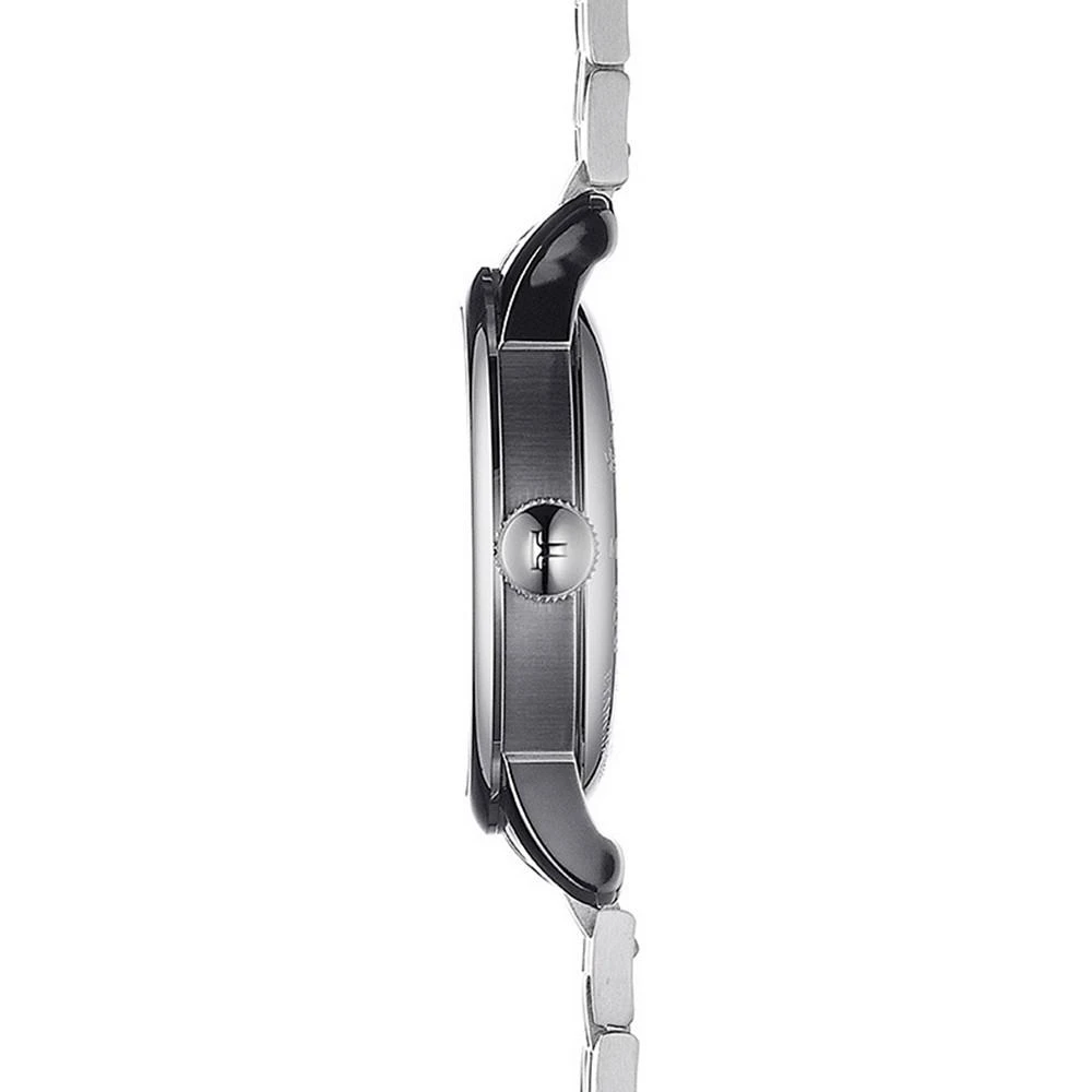 商品Tissot|Men's Swiss T-Classic Le Locle Powermatic 80 Gray Stainless Steel Bracelet Watch 39.3mm,价格¥5065,第3张图片详细描述