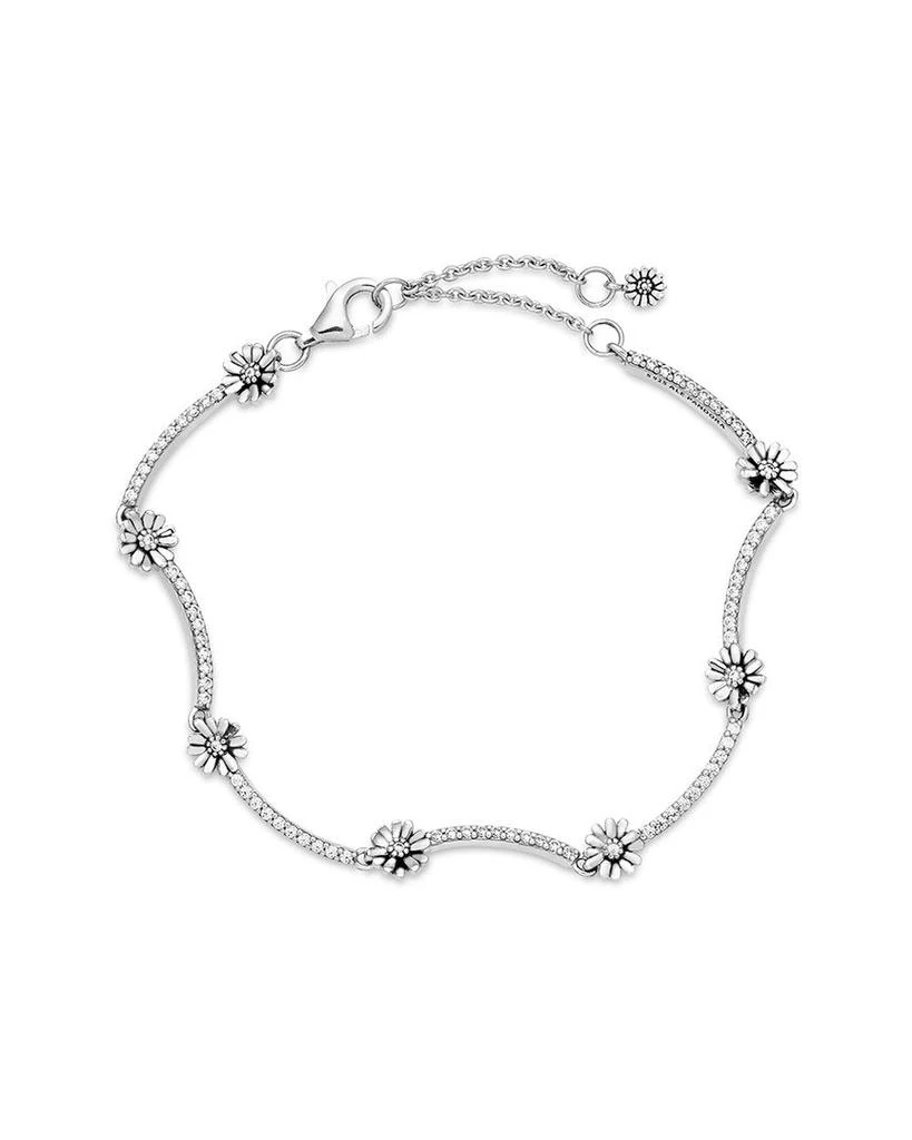 商品PANDORA|Pandora Moments Silver Daisy Bracelet,价格¥364,第2张图片详细描述