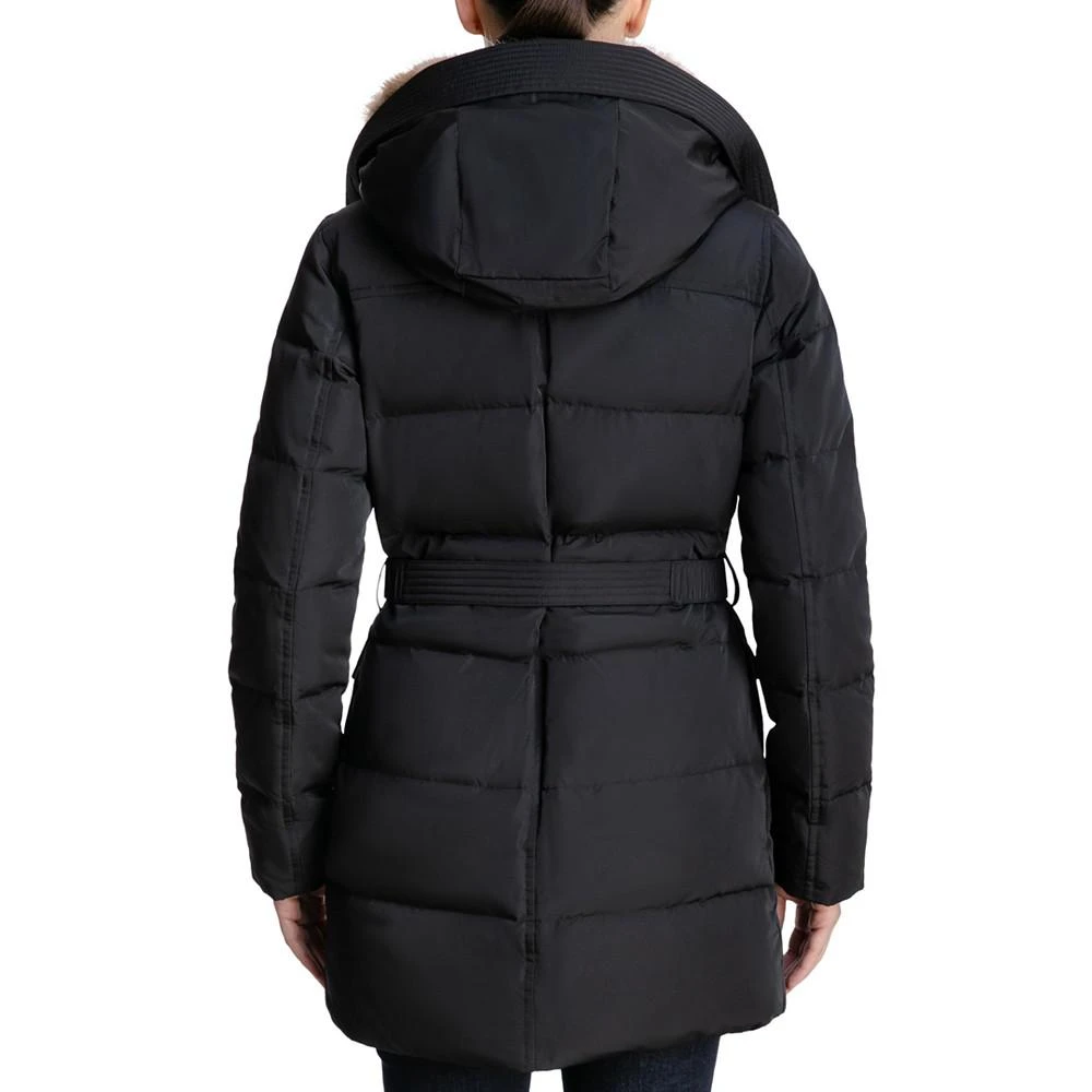 商品Michael Kors|Women's Faux-Fur-Collar Hooded Down Puffer Coat, Created for Macy's,价格¥854,第2张图片详细描述