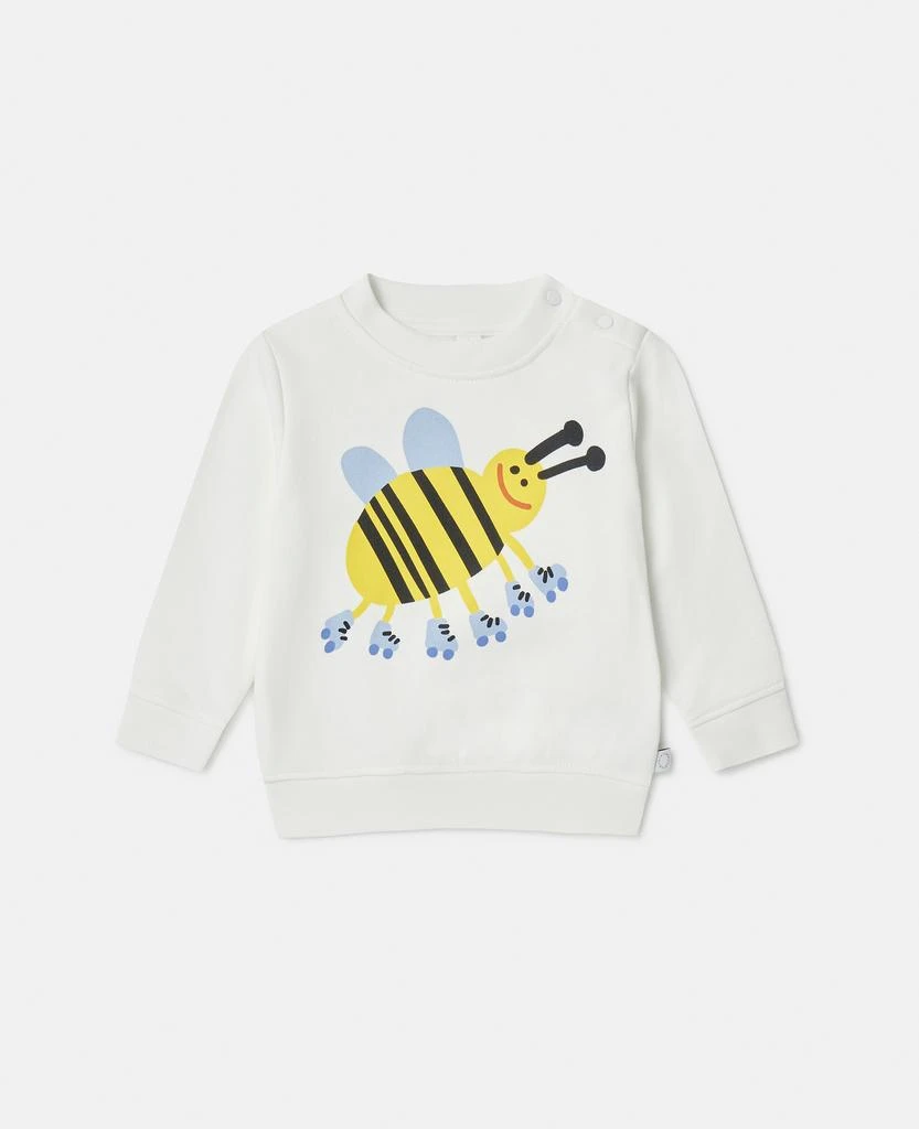 商品Stella McCartney|Stella McCartney - Roller Skate Bumblebee Sweatshirt, Woman, Ivory, Size: 3m,价格¥605,第1张图片