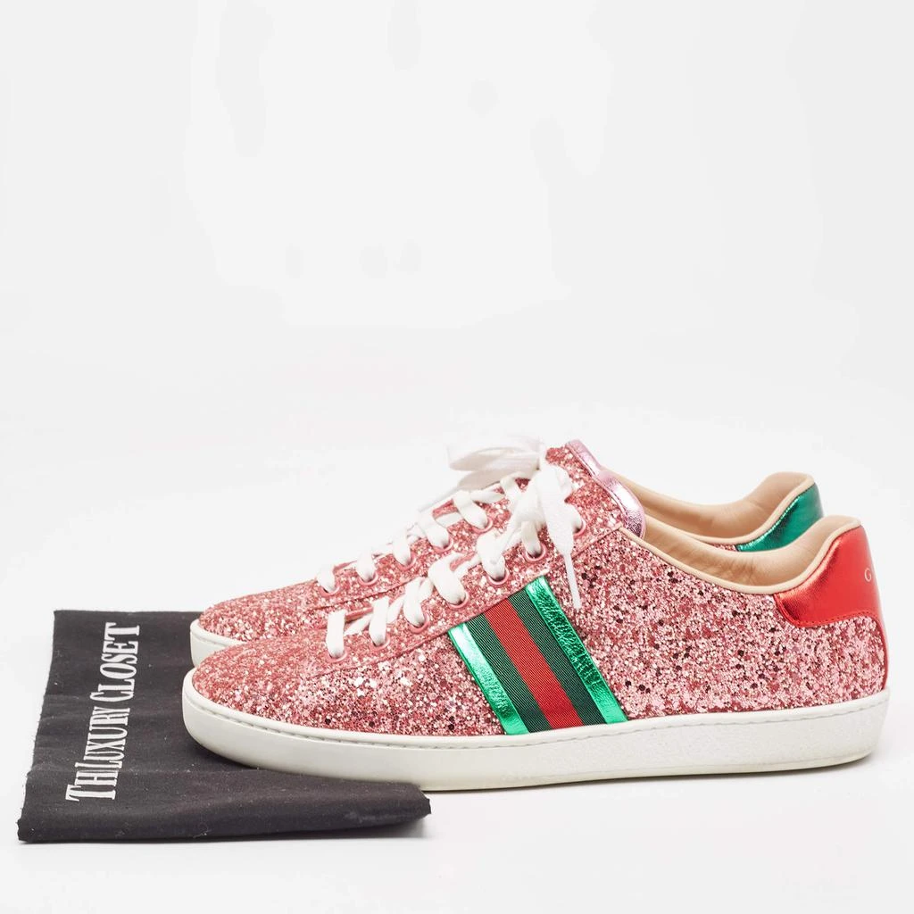 Gucci Tri Color Glitter  and Leather Ace Low Top Sneakers Size 38.5 商品
