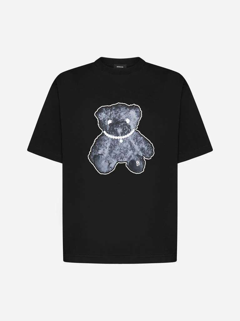 商品We11done|Pearl Necklace Teddy cotton t-shirt,价格¥1276,第1张图片