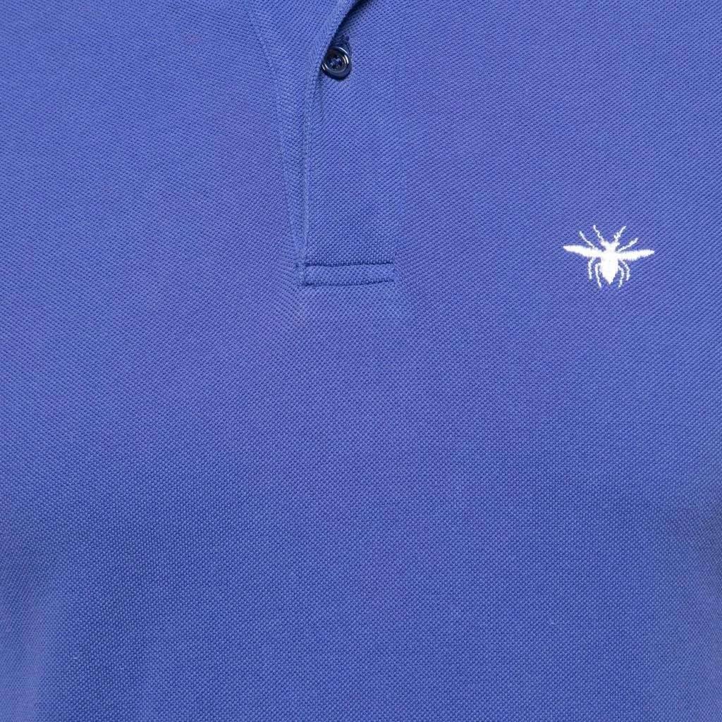 商品[二手商品] Dior|Dior Purple Cotton Pique Bee Embroidered Short Sleeve Polo T-Shirt XS,价格¥1226,第3张图片详细描述