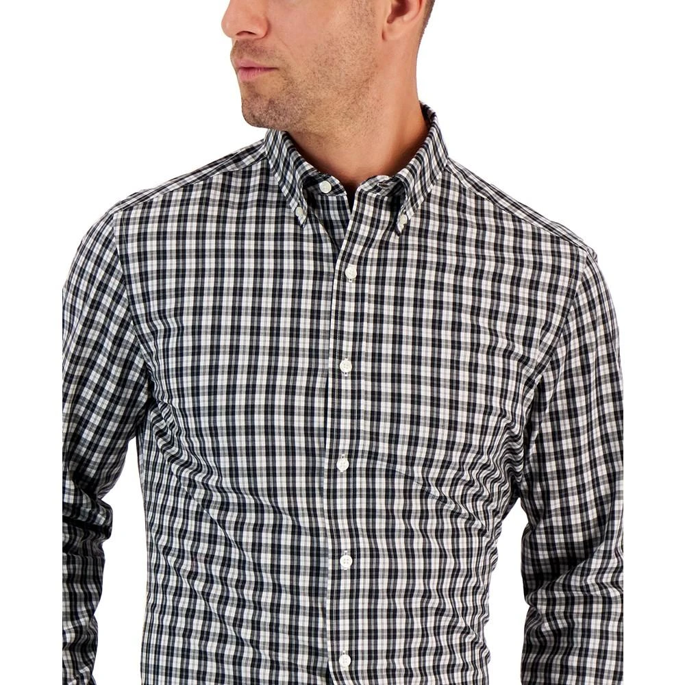 商品Club Room|Men's Moral Slim-Fit Plaid Button-Down Performance Dress Shirt, Created for Macy's,价格¥191,第3张图片详细描述