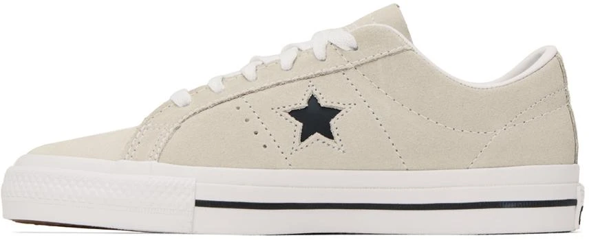 商品Converse|Beige One Star Pro Low Sneakers,价格¥258,第3张图片详细描述