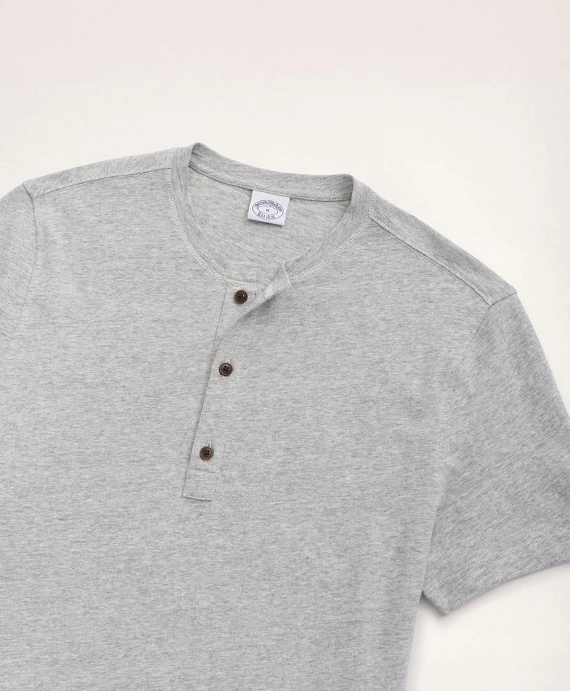 商品Brooks Brothers|Washed Cotton Linen Henley,价格¥414,第2张图片详细描述