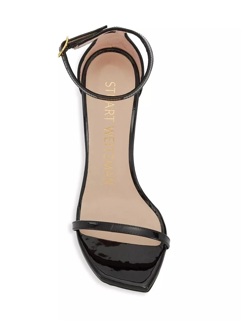 商品Stuart Weitzman|Nudistcurve Patent Leather Ankle-Strap Stiletto Sandals,价格¥1422,第5张��图片详细描述