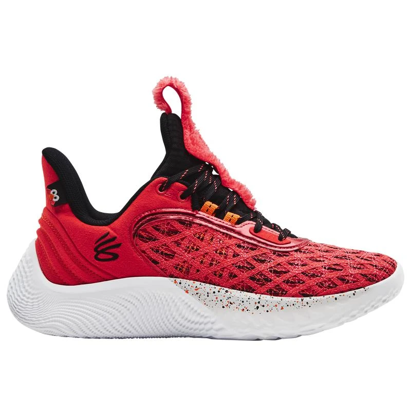 商品Under Armour|大童款 安德玛 芝麻街联名 Curry 9 艾摩Elmo 红白色 篮球鞋,价格¥986,第1张图片