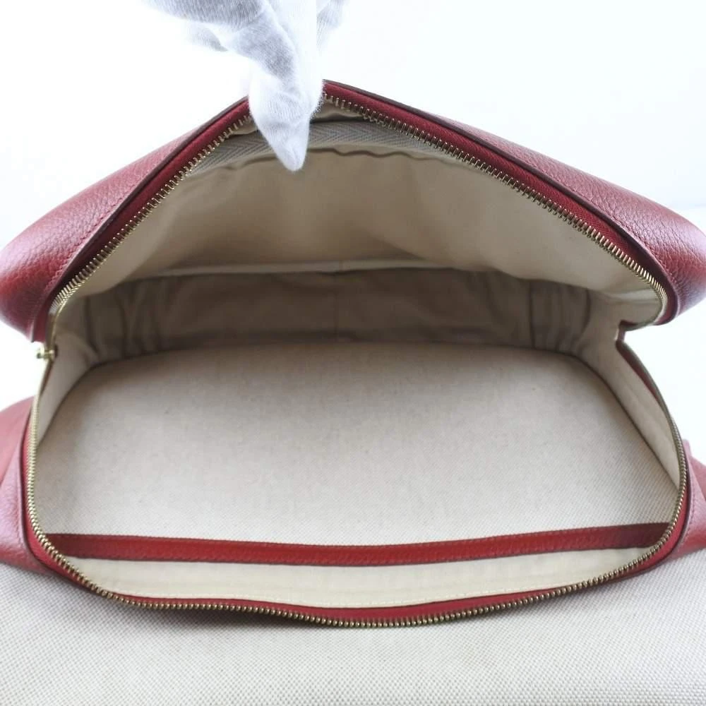Hermes Victoria Women's Toile H,Taurillon Clemence Leather Shoulder Bag Natural,Red Color 商品