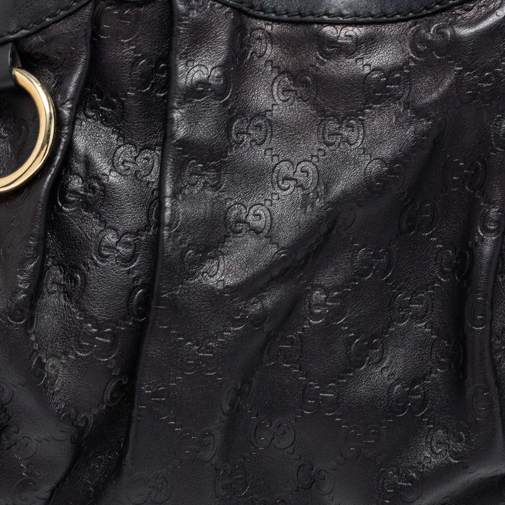 商品[二手商品] Gucci|Gucci Black Guccissima Leather Large Sukey Tote,价格¥3958,第5张图片详细描述