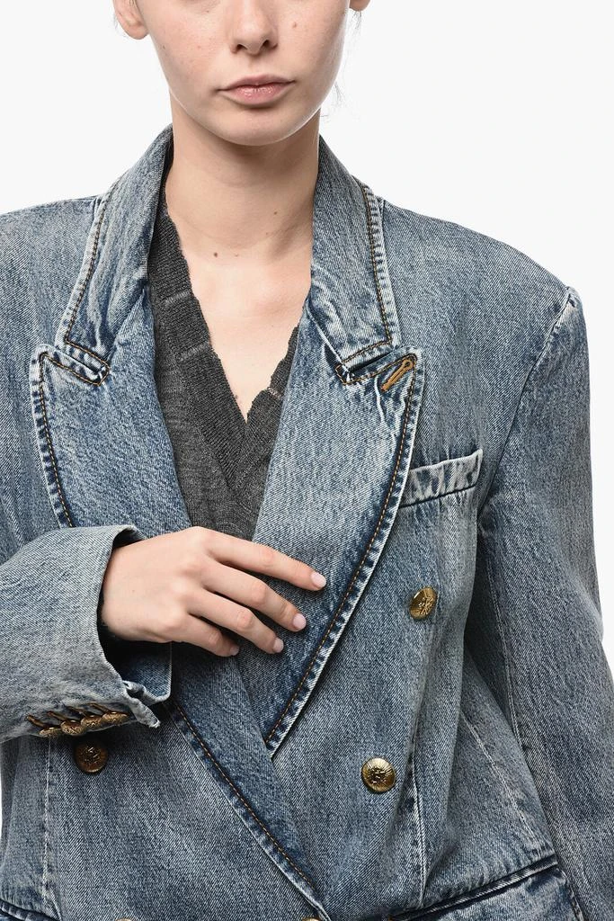 商品Zimmermann|Zimmermann Denim Double-Breasted LUMINOSITY Blazer,价格¥7340,第3张图片详细描述