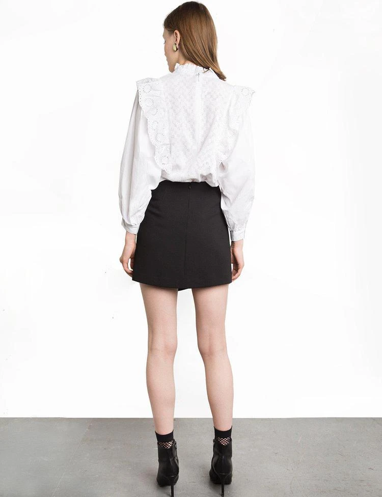 商品Pixie Market|Cotton Eyelet Ruffled Blouse,价格¥372,第4张图片详细描述