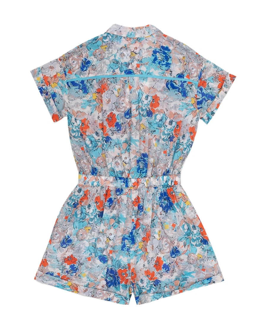 商品【商品预售7天】 Zimmermann|Zimmermann 女童套装 9438YCLOTOPFL 蓝色,价格¥672,第3张图片详细描述