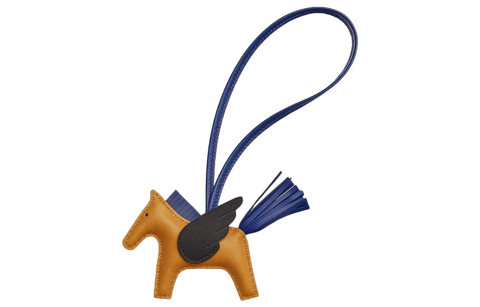 商品[国内直发] Hermes|爱马仕 Rodeo 小马造型 Rodeo 牛皮 挂件 男女同款情侣款 棕色/蓝色,价格¥5060,第1张图片