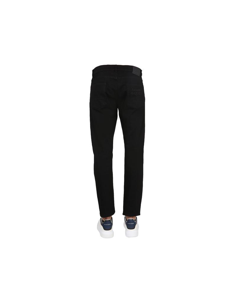 商品Alexander McQueen|Jeans With Embroidered Logo,价格¥3570,第5张图片详细描述