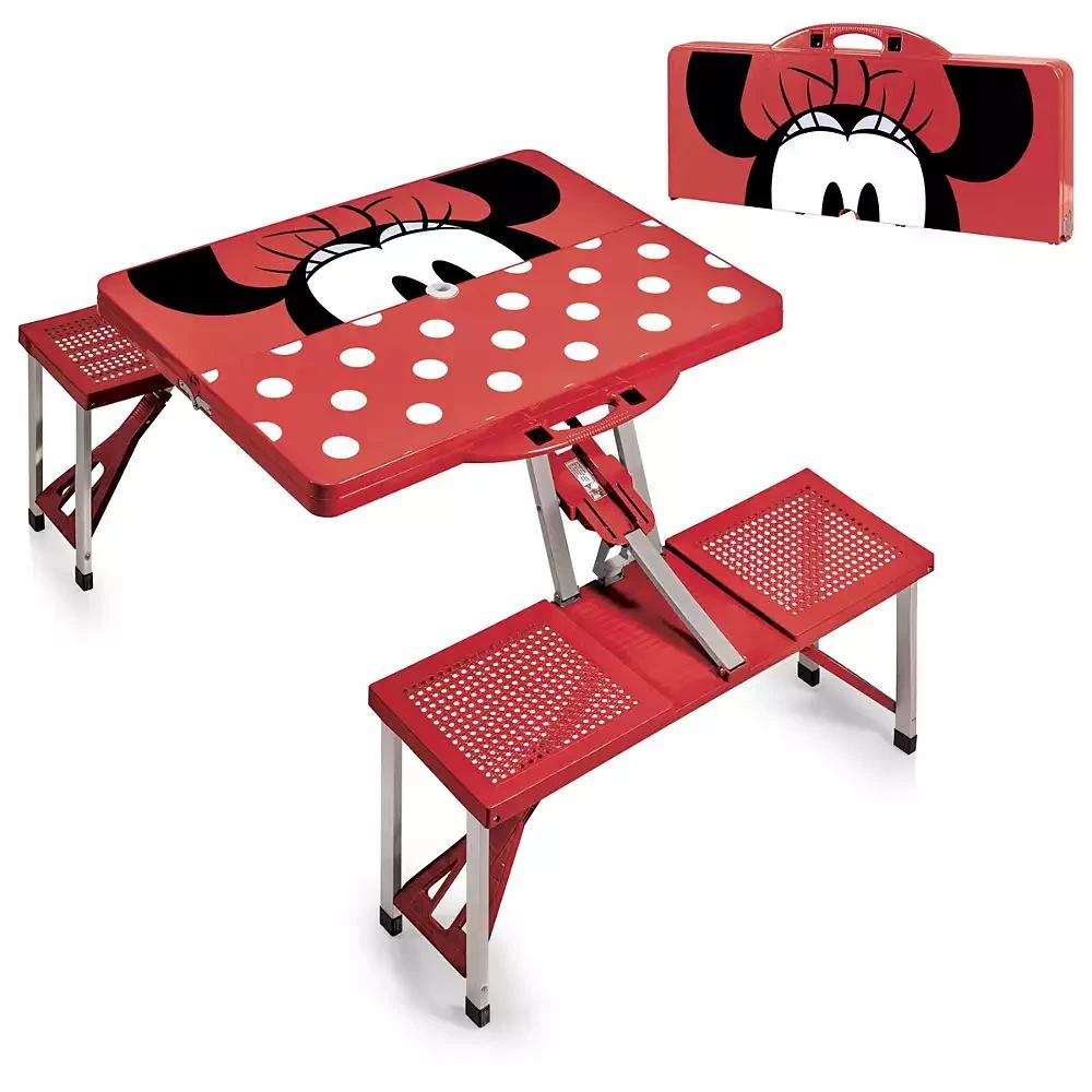 商品Disney|Minnie Mouse Picnic Table Portable Folding Table with Seats,价格¥1228,第4张图片详细描述