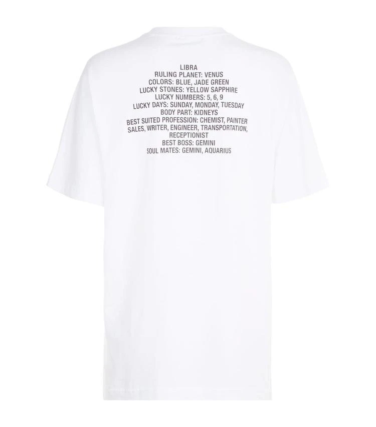 商品Vetements|Libra Horoscope T-Shirt,价格¥520,第2张图片详细描述