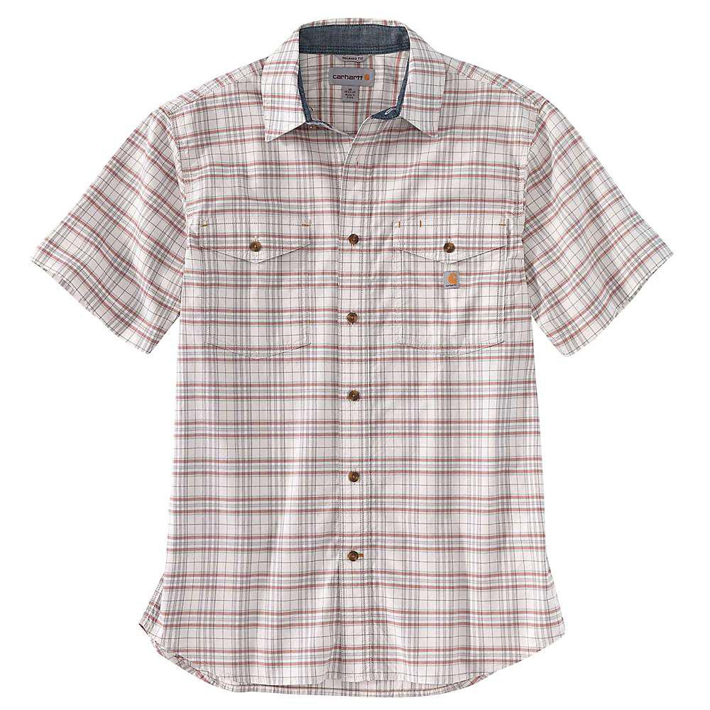 Men's Rugged Flex Relaxed Fit Lightweight SS Plaid Shirt商品第1张图片规格展示