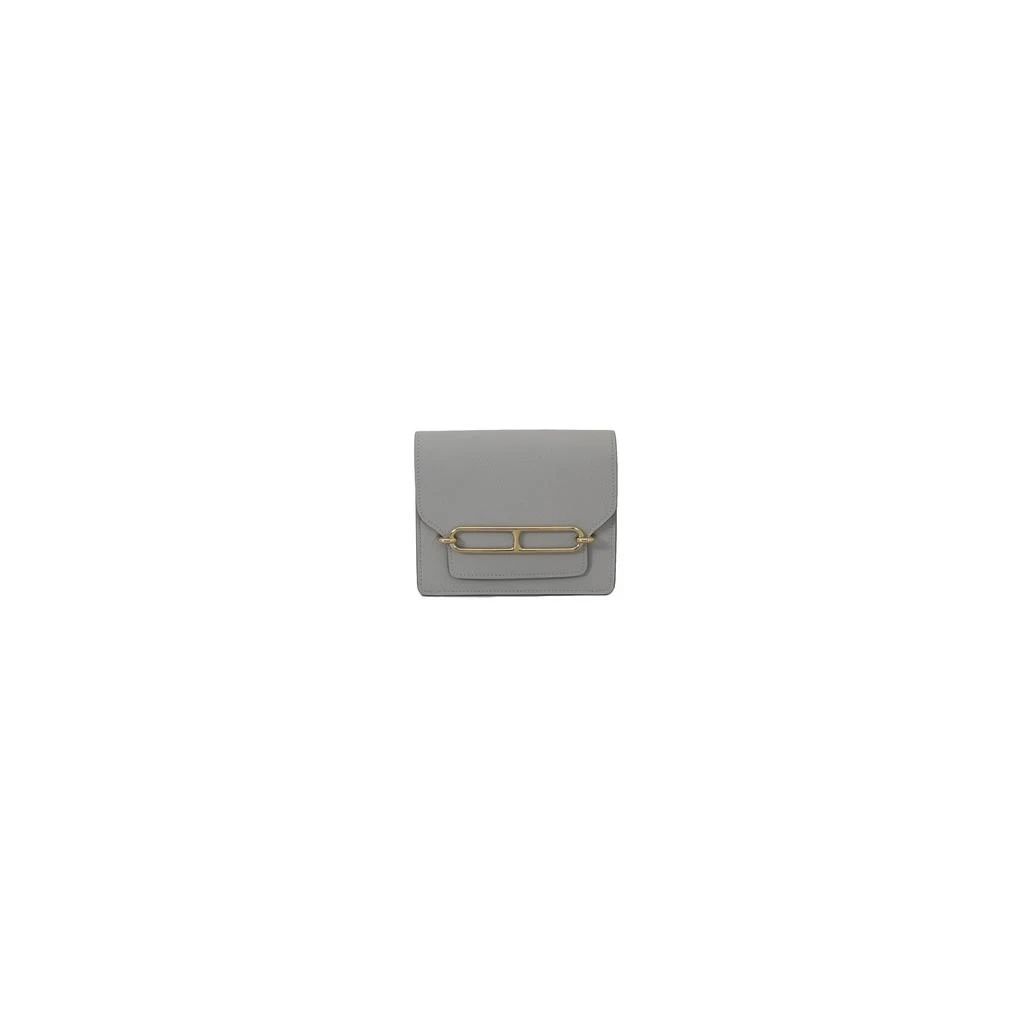 商品Hermes|Hermes Roulis Slim Wallet Rose Gold Hardware Gris Perle,价格¥29427,第1张图片