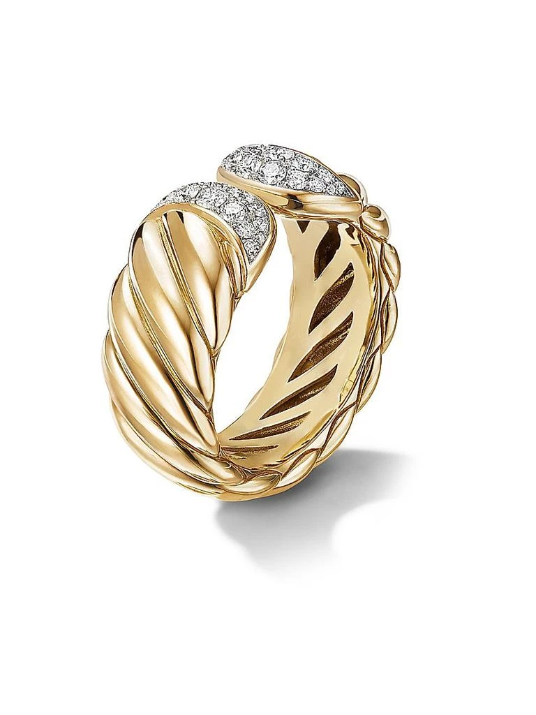商品David Yurman|Sculpted Cable Ring in 18K Yellow Gold,价格¥37724,第3张图片详细描述