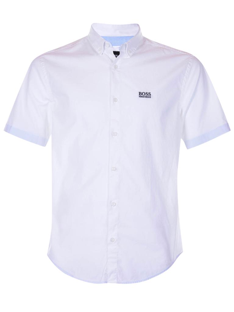 BOSS Short-sleeve Logo Shirt White商品第1张图片规格展示