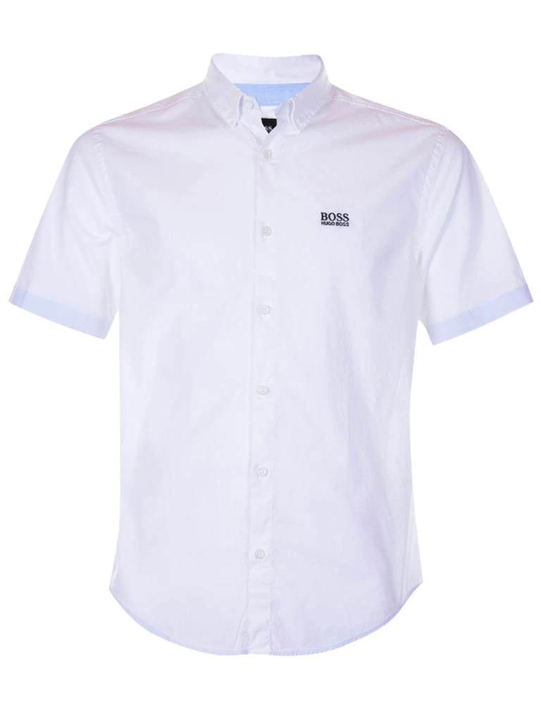 商品Hugo Boss|BOSS Short-sleeve Logo Shirt White,价格¥691,第1张图片