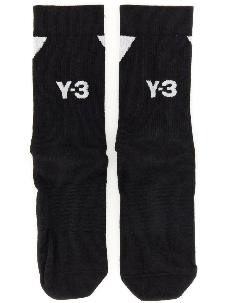 商品Y-3|Y-3 Logo Intarsia-Knitted Ankle Length Socks,价格¥342,第1张图片