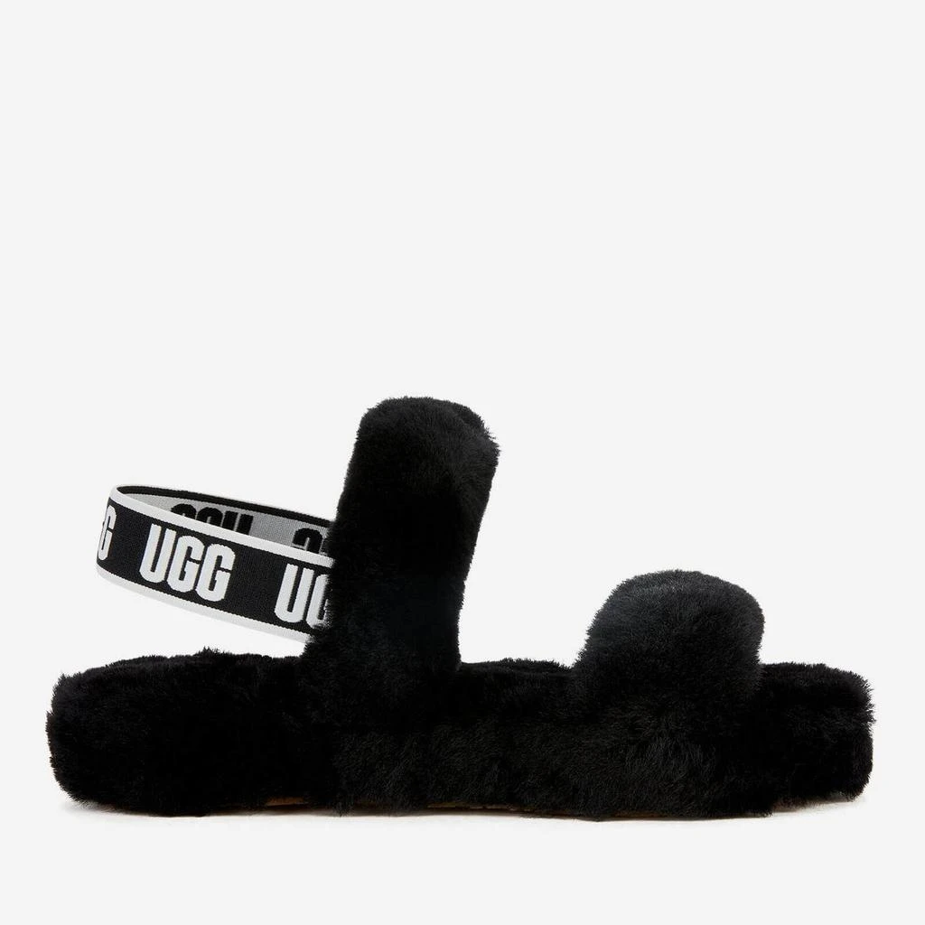 商品UGG|UGG Kids' Oh Yeah Slippers - Black,价格¥244,第1张图片