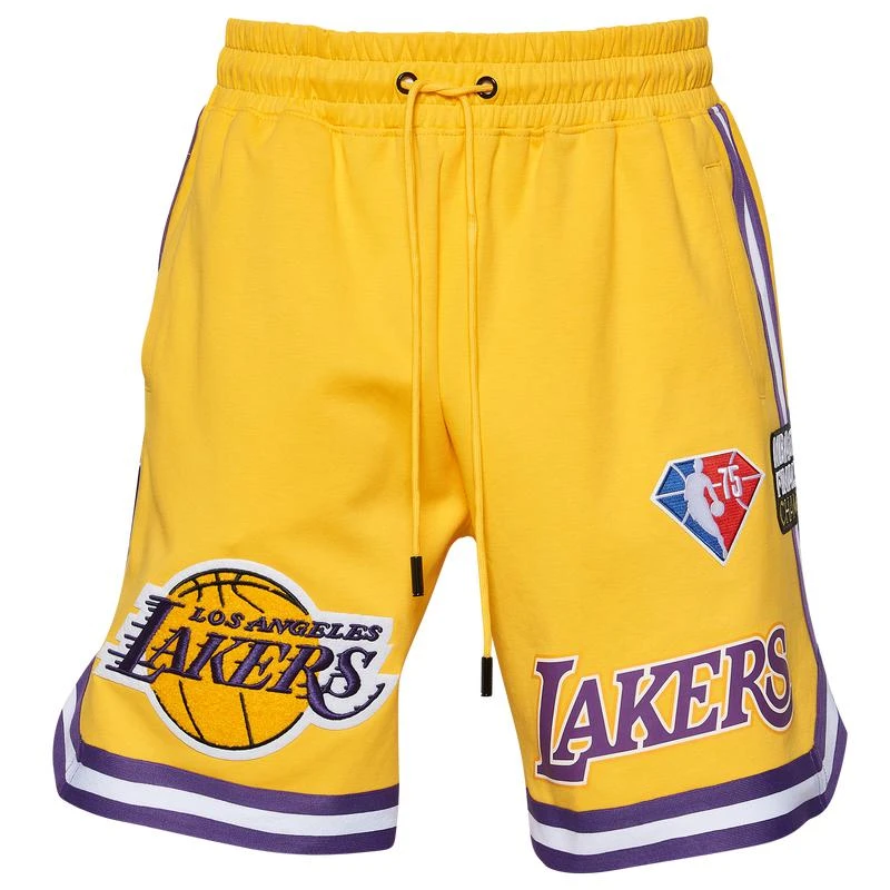 商品Pro Standard|Pro Standard Lakers NBA Team Logo Pro Shorts - Men's,价格¥562,第2张图片详细描述