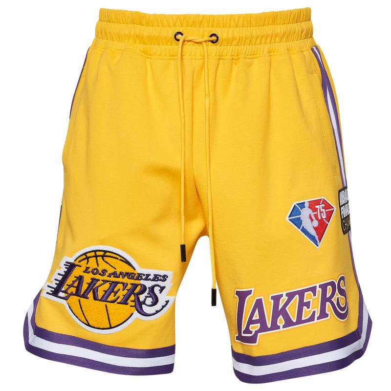 商品Pro Standard|Pro Standard Lakers NBA Team Logo Pro Shorts - Men's,价格¥716,第4张图片详细描述