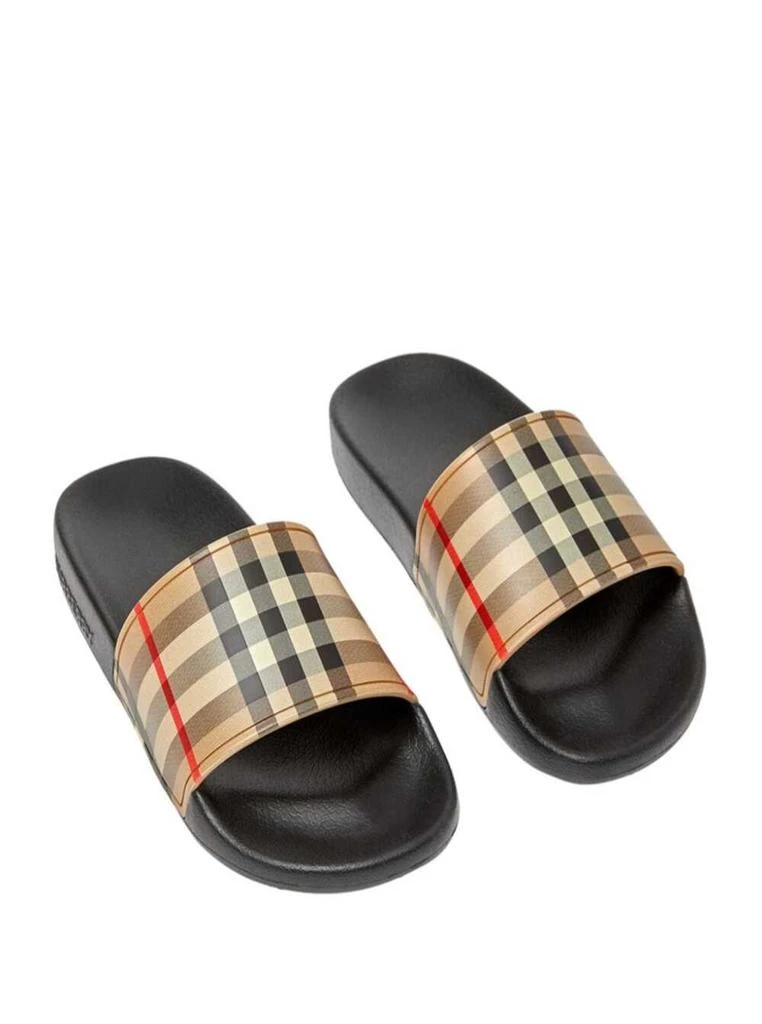 商品Burberry|Burberry Boy Rubber Beige Slipper With Vintage Check Print,价格¥1619,第3张图片详细描述