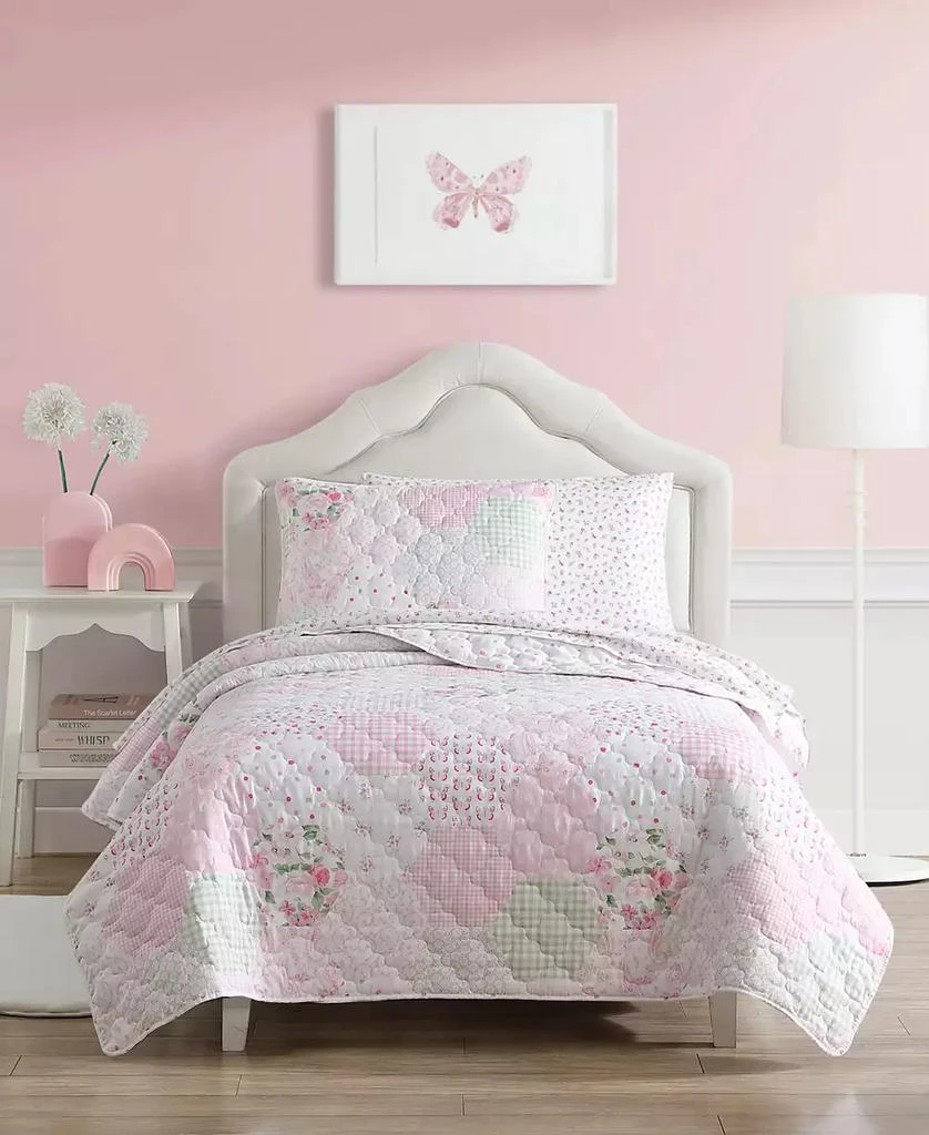 商品Laura Ashley|Ellyn Reversible 3 Piece Quilt Set,价格¥539,第1张图片