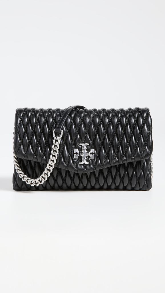 商品Tory Burch|Tory Burch Kira Ruched Chain Wallet,价格¥4442,第4张图片详细描述