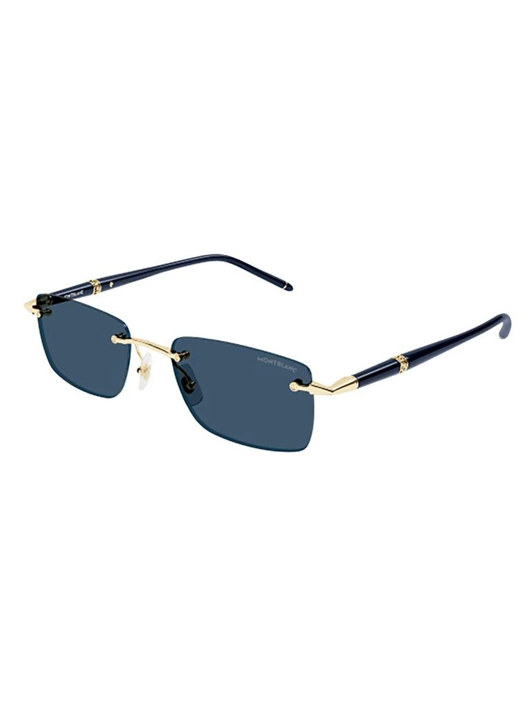 商品MontBlanc|Montblanc Eyewear Rectangular Frame Sunglasses,价格¥2928,第2张图片详细描述
