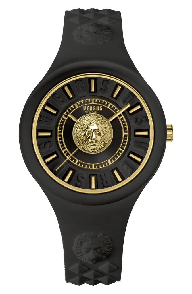 商品Versace|Women's Versus Fire Island Lion Silicone Strap Watch, 39mm,价格¥523,第1张图片