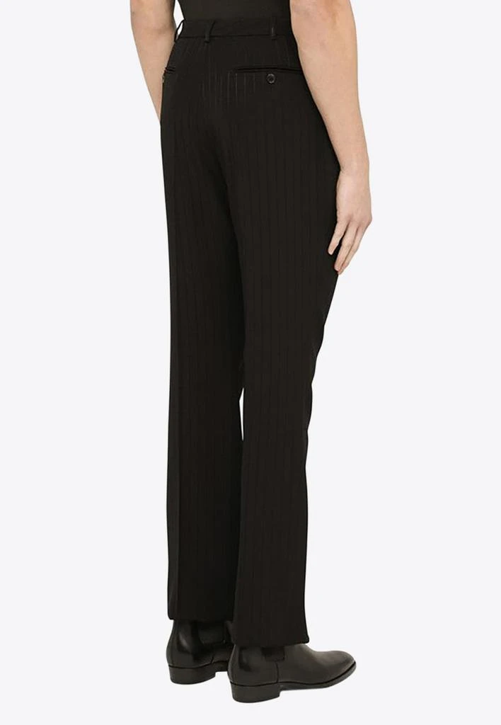 商品Yves Saint Laurent|Pinstripe Straight-Leg Tailored Pants,价格¥6716,第4张图片详细描述
